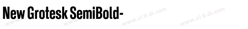 New Grotesk SemiBold字体转换